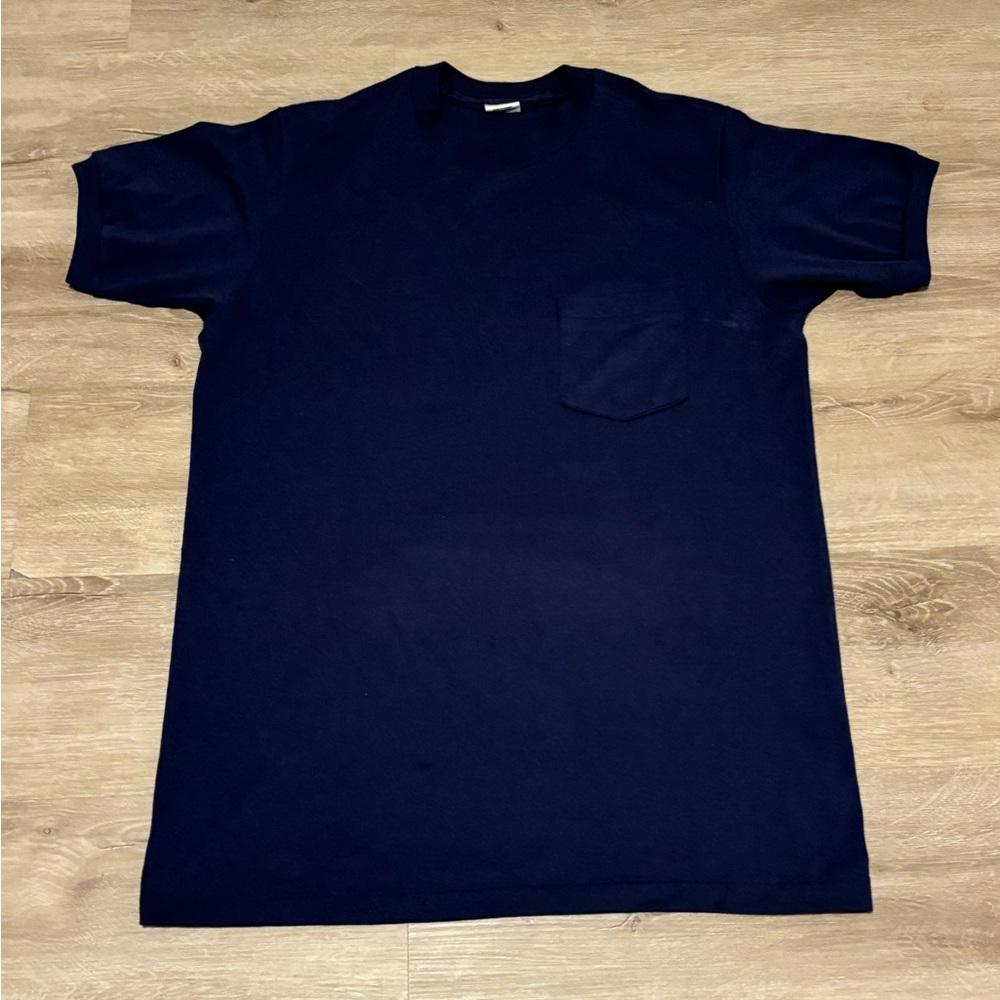 Marks Work Wearhouse Vintage Classic Navy Blue Men's Shirt